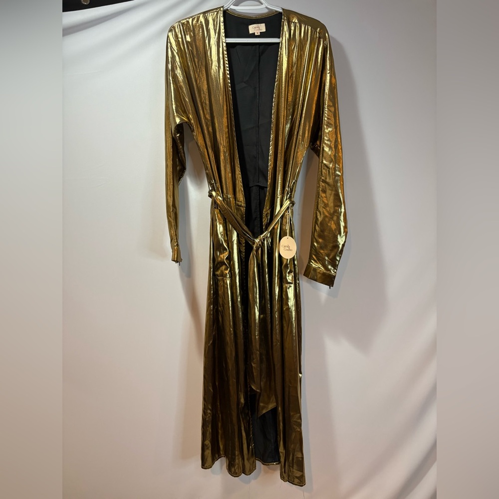 Camila Coelho Shimmering Gold Dress/Robe